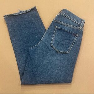 Joe’s Jeans Women’s Blake High Rise Wide Leg Crop Jeans Lightly Distressed 26